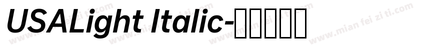 USALight Italic字体转换